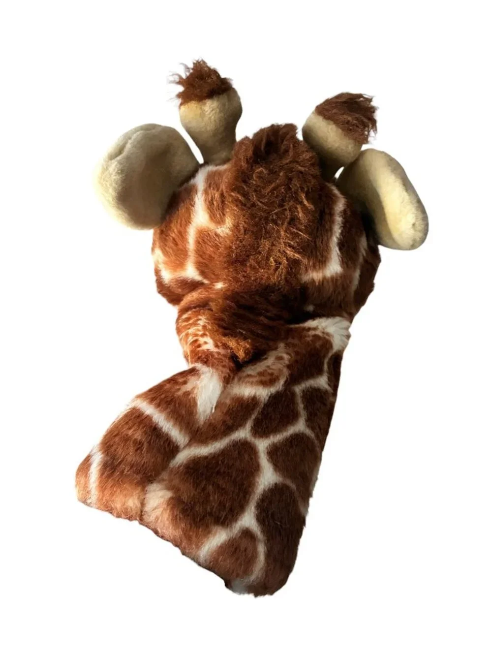 A&A Plush Giraffe Hand Puppet‎ Soft Brown & Beige Polyester Toy 12